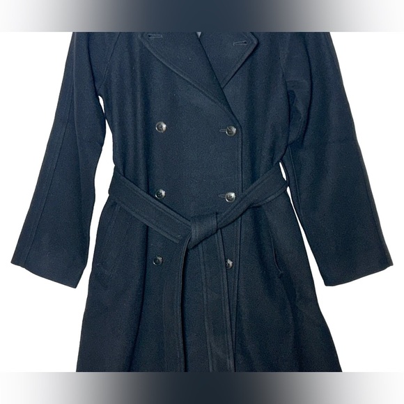 NWT Madewell Black Double-Breasted Trench Coat, Sizes S & XL - Picture 7 of 15